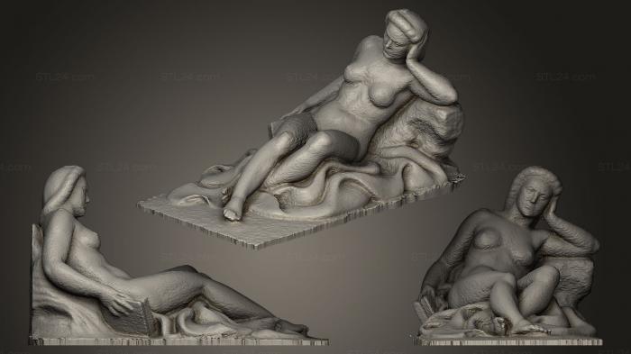 Figurines of girls (Mujer sedente, STKGL_0114) 3D models for cnc